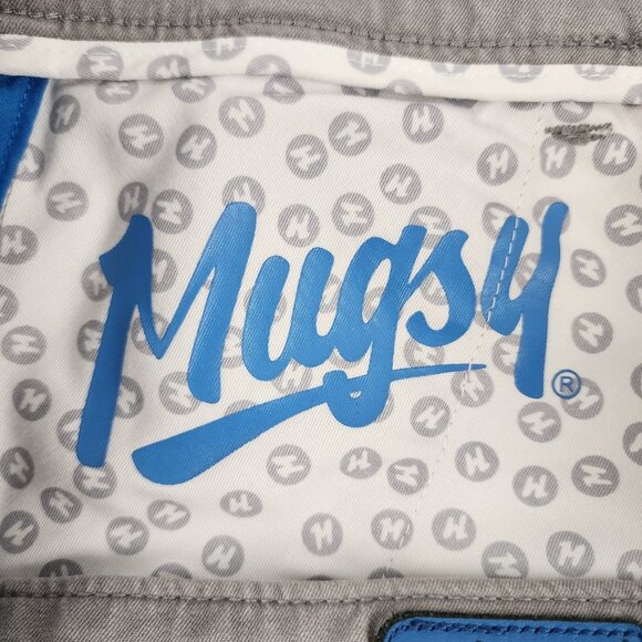 SOLD OUT Mugsy Jeans Mens 33x32 Gray Damens Straight Leg Pants - Picture 11 of 12